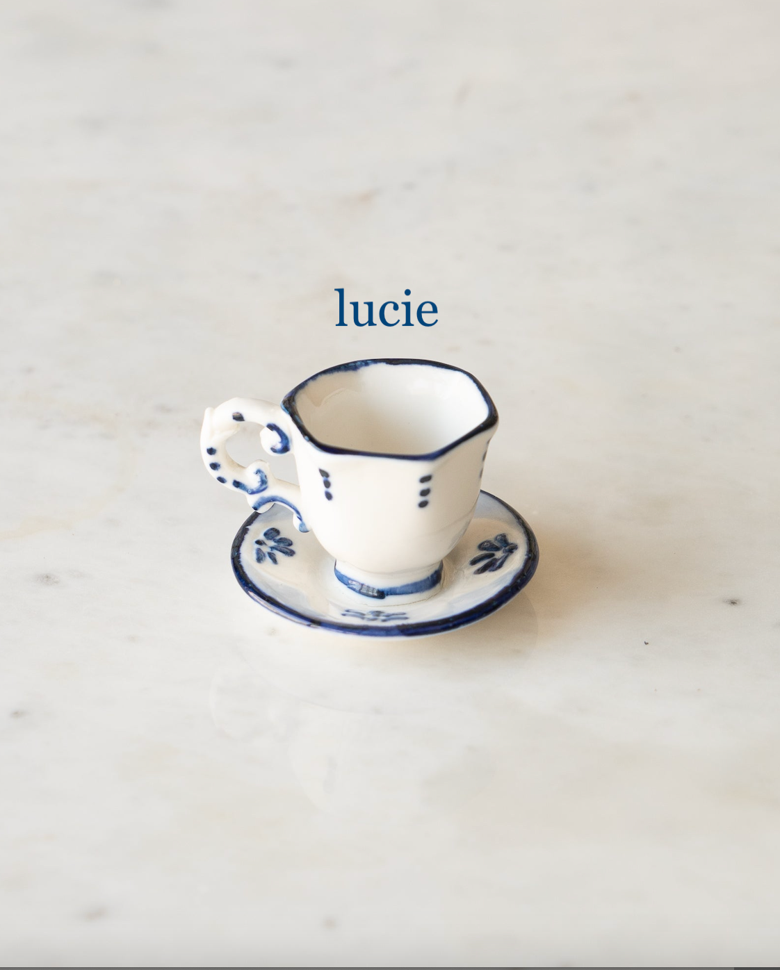 petite tea cup dish
